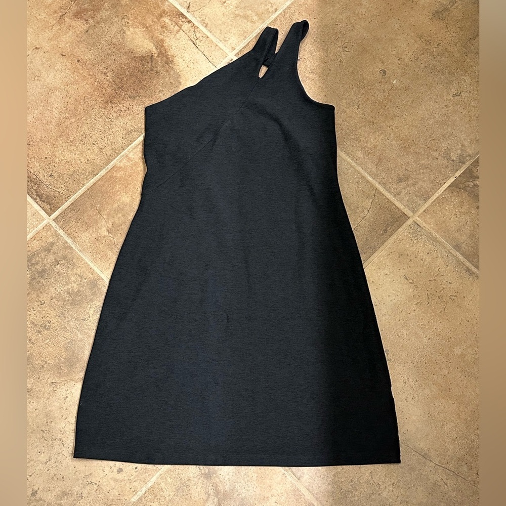💫Beyond Yoga Spacedye Lost Your Mind Dress, Small, EUC, Black, Asymmetrical - Picture 6 of 15
